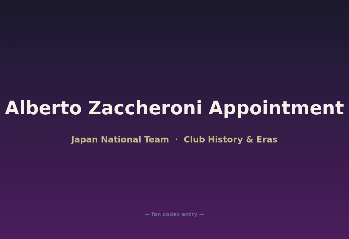 Alberto Zaccheroni Appointment