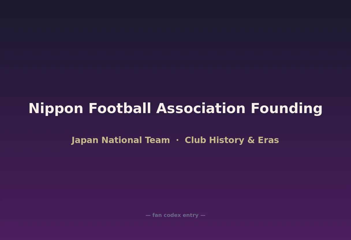 Nippon Football Association Founding