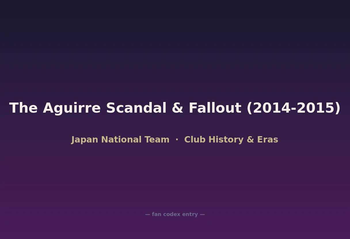 The Aguirre Scandal & Fallout (2014-2015)