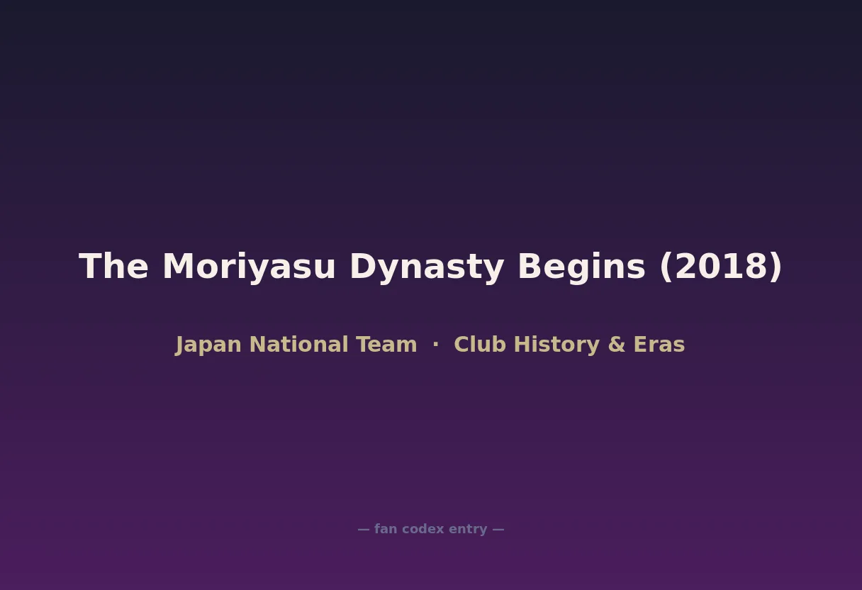 The Moriyasu Dynasty Begins (2018)