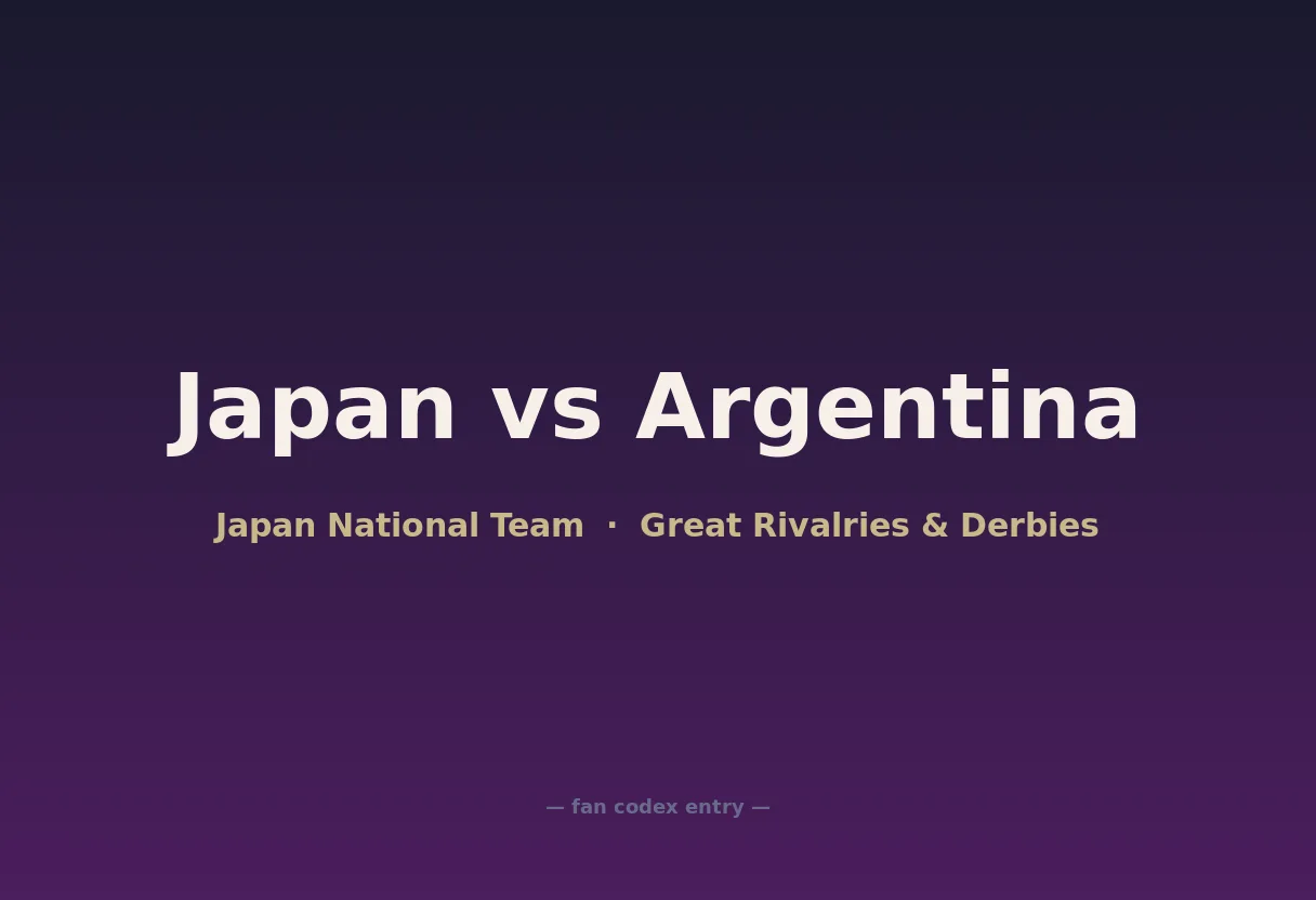 Japan vs Argentina