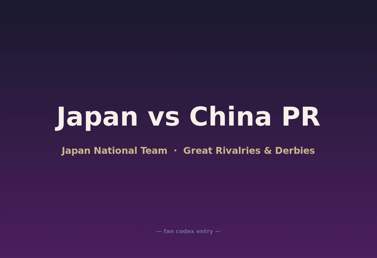 Japan vs China PR