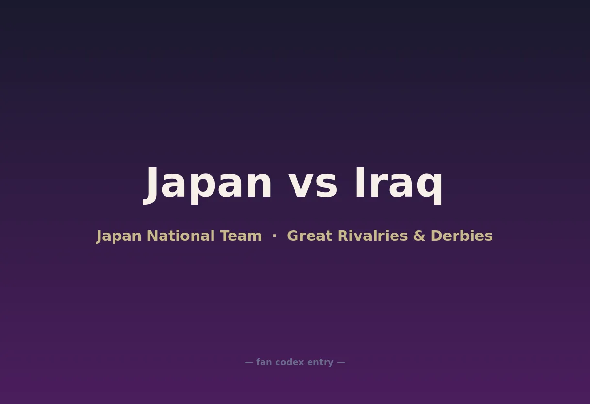 Japan vs Iraq