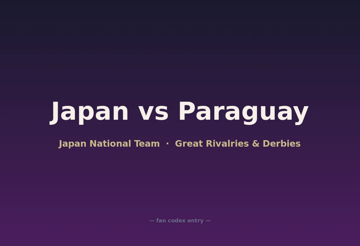 Japan vs Paraguay